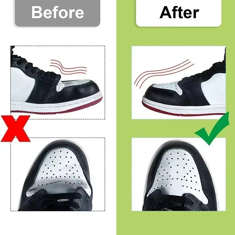 4Pcs Crease Protector Shoe Head Stretcher Sneaker anti Crease Wrinkled Fold Shoe Support Toe Cap Sport Crease Protector Dropship