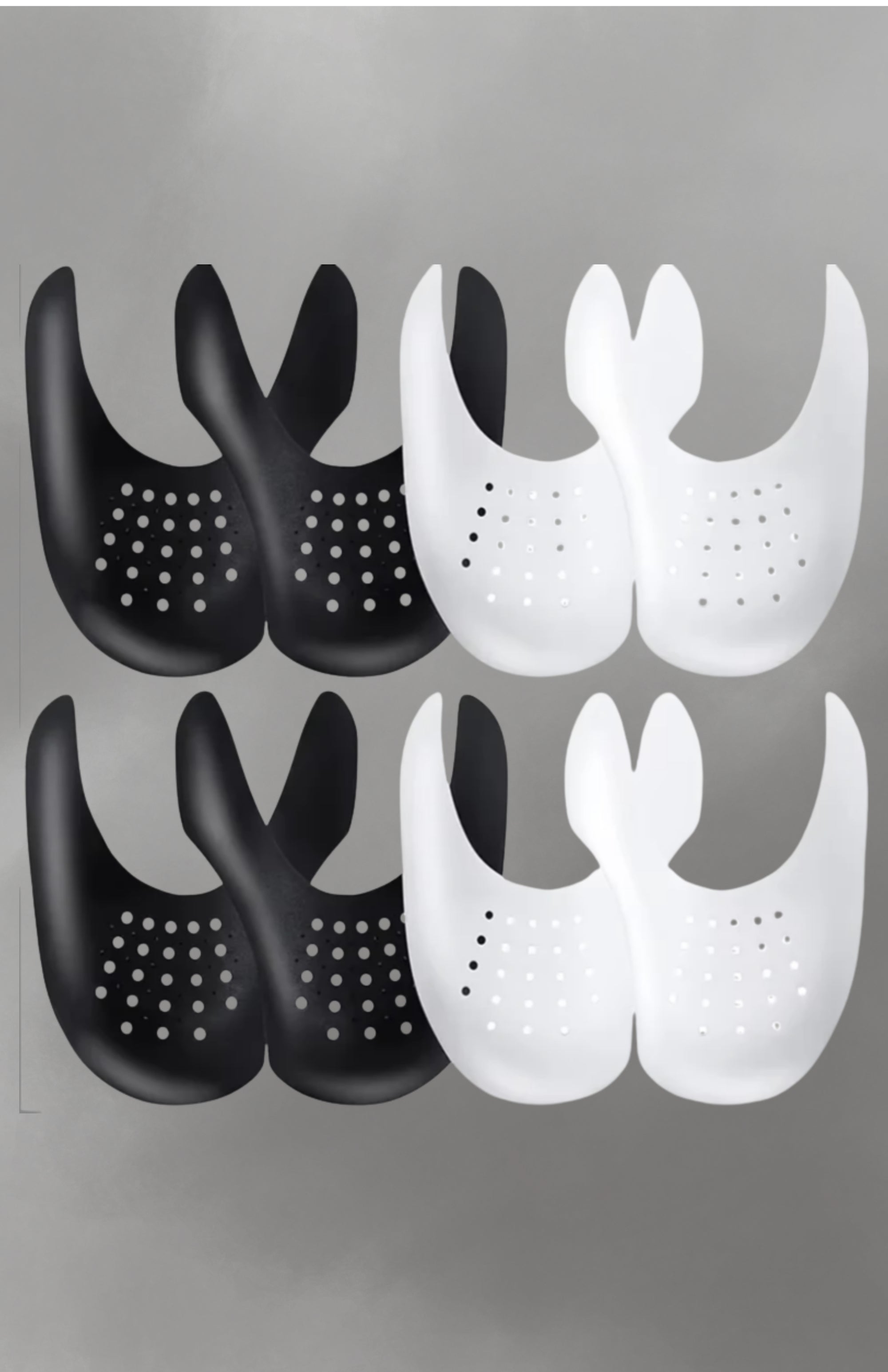 4Pcs Crease Protector Shoe Head Stretcher Sneaker anti Crease Wrinkled Fold Shoe Support Toe Cap Sport Crease Protector Dropship