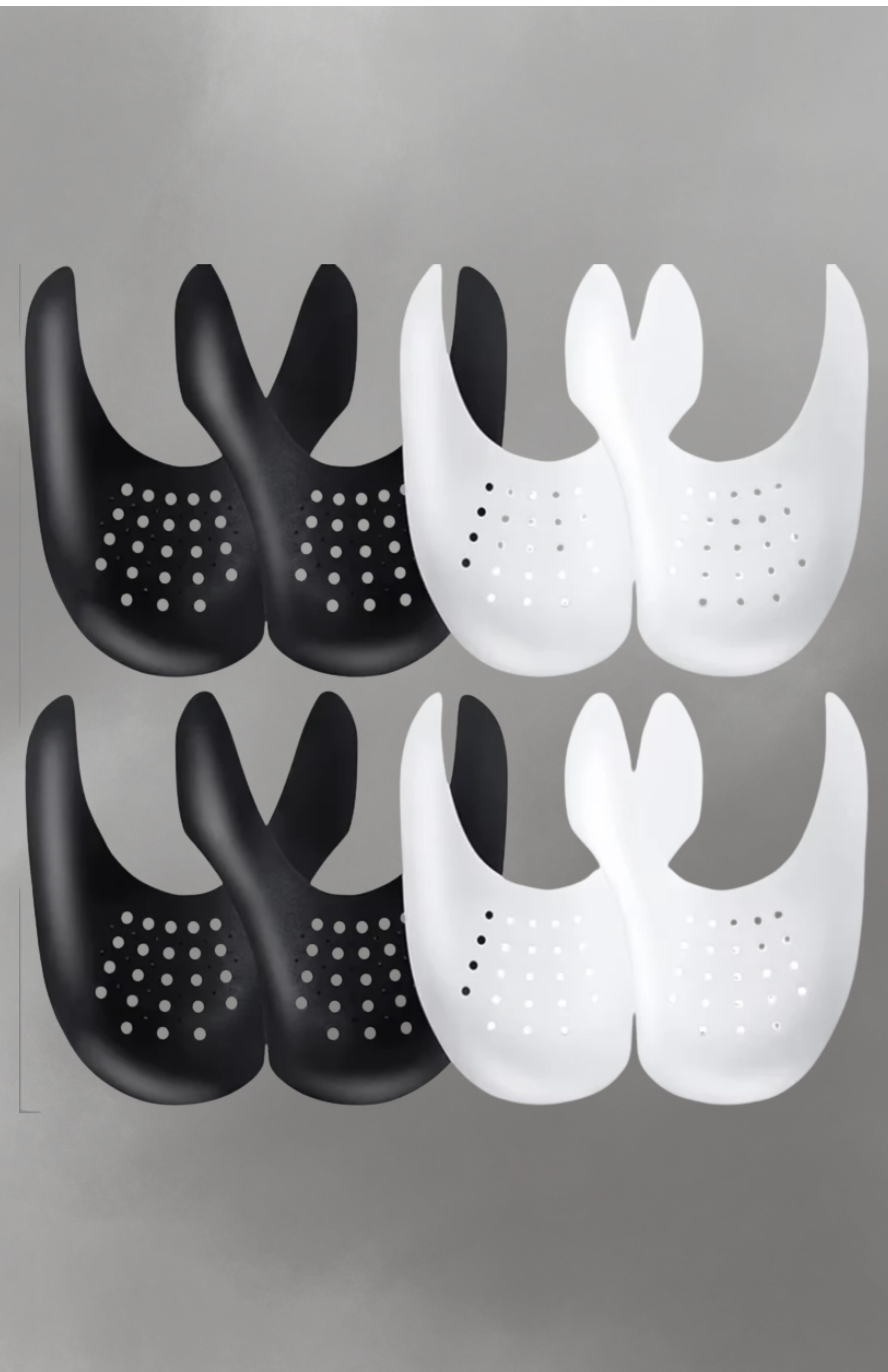 4Pcs Crease Protector Shoe Head Stretcher Sneaker anti Crease Wrinkled Fold Shoe Support Toe Cap Sport Crease Protector Dropship