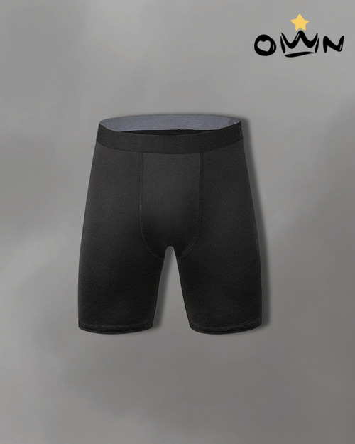 Men'S Compression Shorts with Pockets, 3 Pack 9'' Performance Running Base Layer for Workout Sports Underwear
