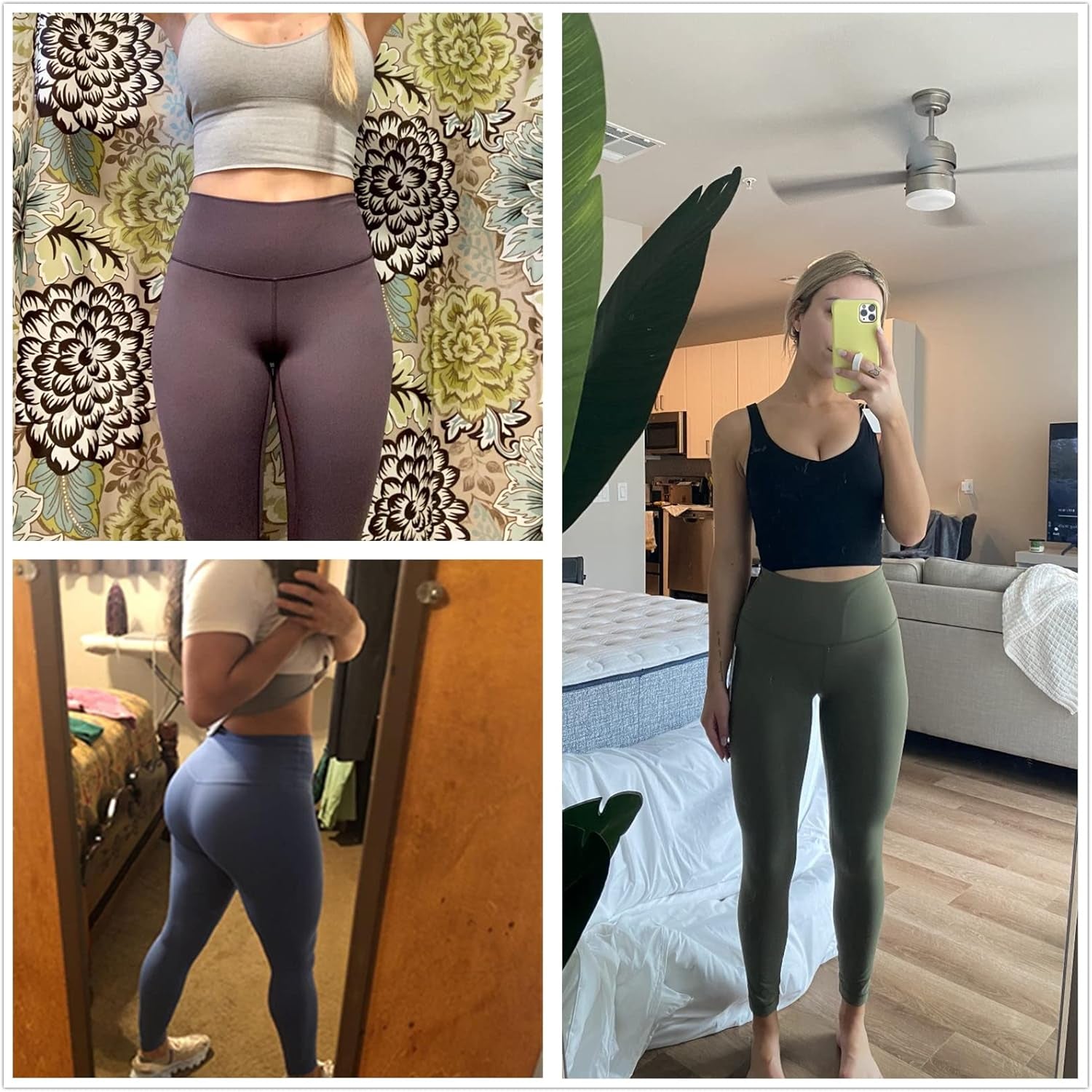 Leggings for Women Tummy Control Colorful Workout Leggins High Waisted Yoga Pants